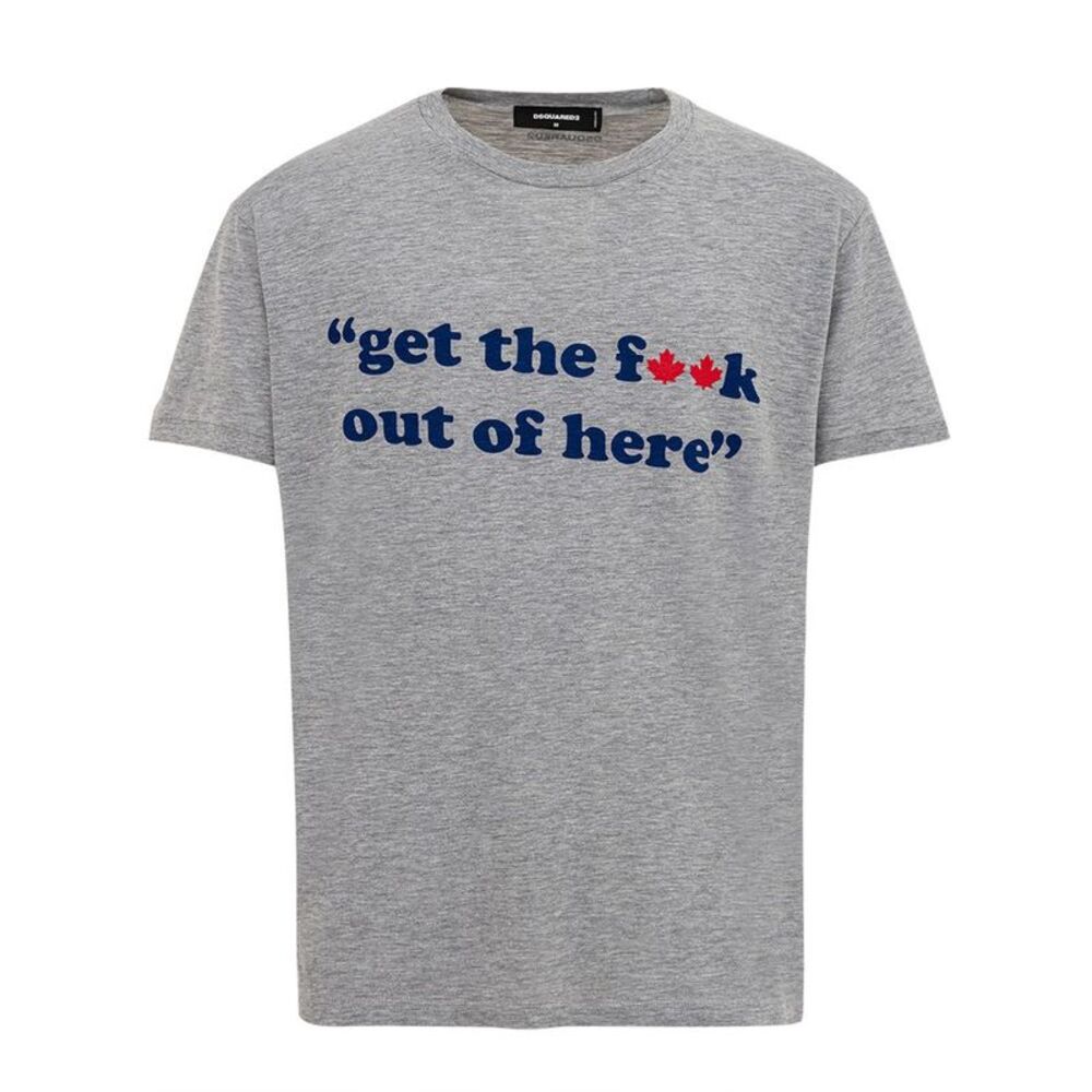 Dsquared² Gray Cotton Men's T-Shirt
